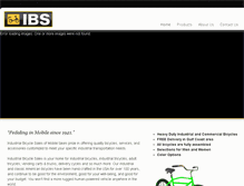 Tablet Screenshot of industrialbicyclesales.com